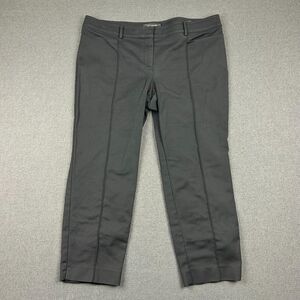 St John Pants Womens 14 Jennifer‎ Black Caviar Tapered Stretch Business Career